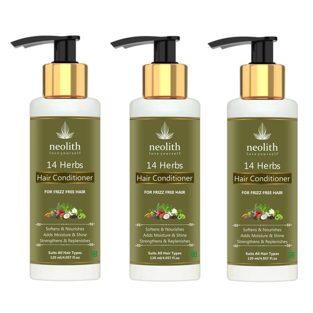 Neolith 14 Herbs Conditioner | Softens, Nourishes, Strenghtens, Replenishes, Hydrates Hair, Reduce Frizz | No Silicon, No Paraben | 120 Ml
