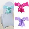 Polyester Chair Bow Sash Elastic Chair Ties Perfect for Wedding Decorations and Party Event Soft and Durable Material