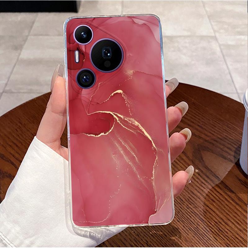 Задняя крышка для Huawei Pura70 Pura 70 Pro Plus Чехол Роскошный Милый Любовь Кролик Забавный Рисунок Прозрачный Мягкий Тонкий ТПУ Силиконовый Чехол для Телефона