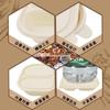 Jiwanggu Biodegradable 3-Compartment Disposable Meal Boxes