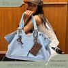 Korean Style Large Capacity Shoulder Bag - Y2K Sweet Cool Spicy Girl Motorcycle Commute Tote Versatile Travel Women's Bag