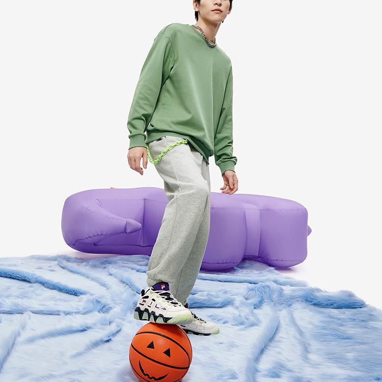 Fila Fusion Кроссовки Buster Мужские Кроссовки Бело-Фиолетовые T12M243213FAP