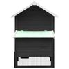 Chicken Coop Gray 170 x 81 x 110 cm Solid Pine & Spruce Wood