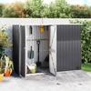 VidaXL Garden Tool Shed Storage Shed Tool Organizer Outdoor Storage Cabin Anthracite 316215