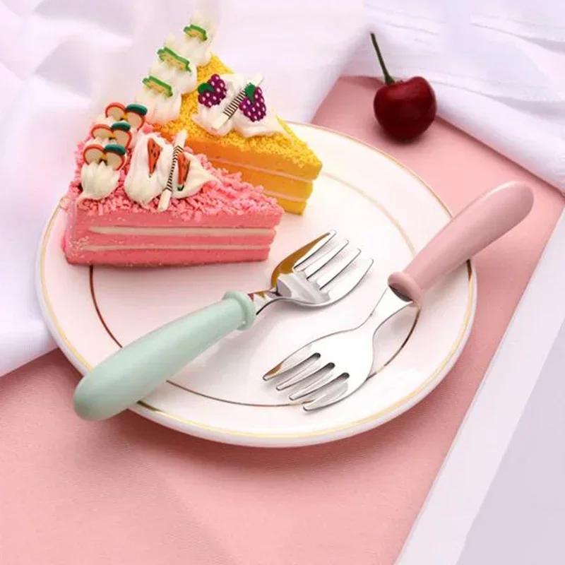 Детский набор посуды Детские ложки вилки коробка Детские столовые приборы из нержавеющей стали Портативные детские приборы для кормления Ложки