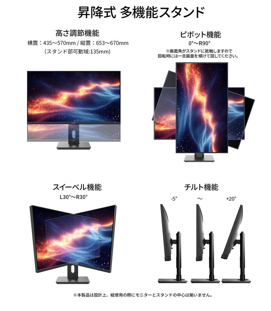 JAPANNEXT IPS panel 4K resolution LCD monitor HDMI DP USB 90W power LAN HDR Daisy chain connection compatible Height adjustment Pivot function year