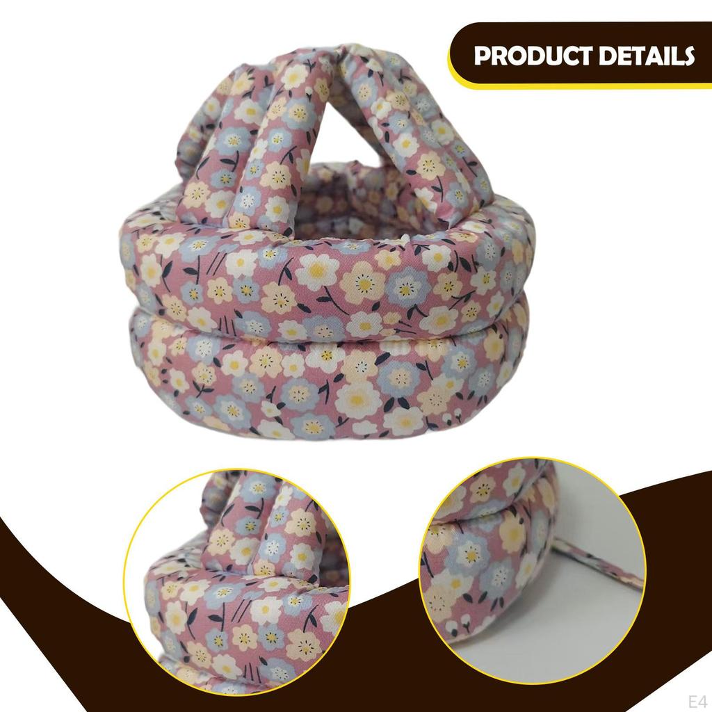 Шляпа для защиты от падений Мягкая Защитная для пожилых людей для взрослых Покупки Коридор синий цветок