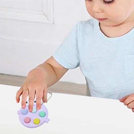 Push Bubble Chain Забавная игрушка-рыба с бусинами Puffer для снятия стресса Quick Push Globefish Сенсорная декомпрессия Непоседа