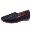 Size 35-42 Square Toe Summer Shoes for Women Embroidery Designer Shoes Soft Slipon Loafers Moccasin Leisure Women's Ballet Flats