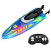 Радиоуправляемая лодка Трюковая лодка 2,4 ГГц Двусторонняя езда Игрушки для корабля Обнаружение воды Низкий заряд R