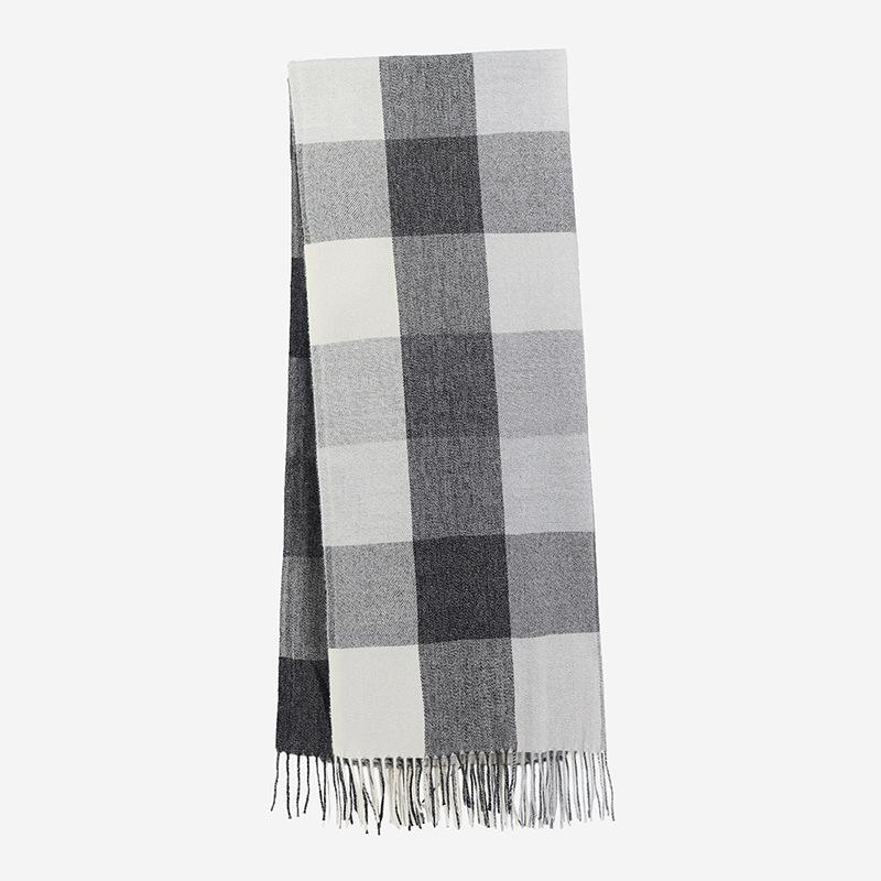70 * 175cm Autumn/Winter 2025 New Imitation Cashmere Scarf Plaid Versatile Scarf For Men, Warm And Thick Shawl For Women