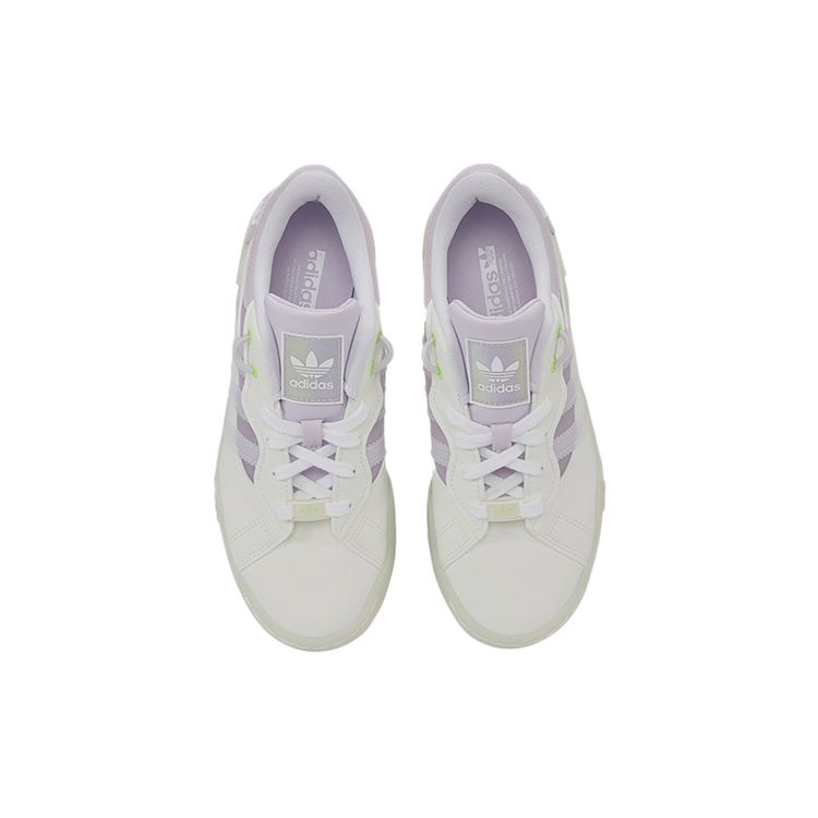 adidas Оригинальные Rey Galle Нескользящие Прочные Низкие Кеды для Скейтбординга Женские Кроссовки Бело-Фиолетовые GX2948