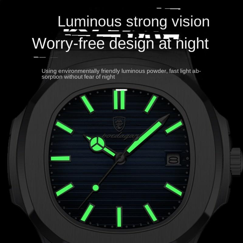 Топ Новые Водонепроницаемые Ультратонкие Мужские Часы Мода Календарь Кварцевые Светящиеся Наручные Часы