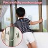 Set Window Door Cable Restrictor Ventilator Baby Kids Child Safety Security Chain Lock Kits Stainless Steel