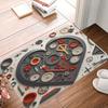 1 шт. Коврик для кухни с рисунком «Мражорный мираж», Нескользящий придверный коврик, Поп-дизайн, Коврик для ванной, Коврик для ванной, Ковер для дома, Раковина, Прачечная, ecoreeree