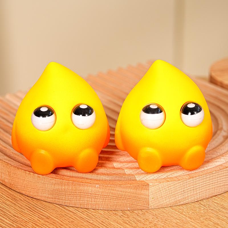 Douyin Trending Fireman Flame Squeeze Toy - PU Slow Rebound Stress Relief for Kids