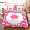 Lovely Pink Bedding Set Duvet Cover 140X200 For Girl Bedroom Quilt Cover Pillowcase Duvet Cover Bed Single Double Size(No Sheet)