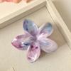 Hair Claw Flower Shape Stable Grip Summer Back Head Hair Clip Vibrant Color Non-Slip Shower Hair Claw Hair