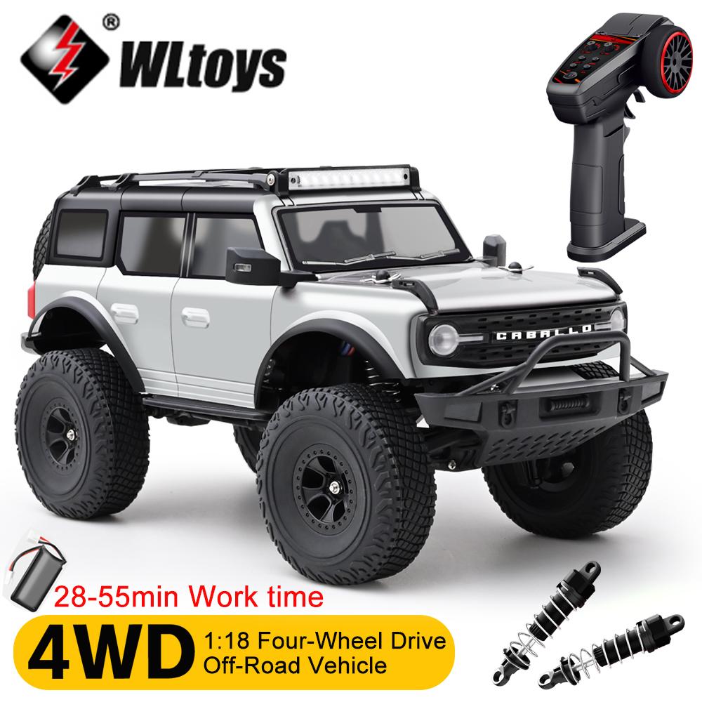 AAYC1 Wltoys 184023 4WD Electric RC Climbing Car with Differential and Cruise Control Full-Scale Remote Control Car Racing Vehicle Toy