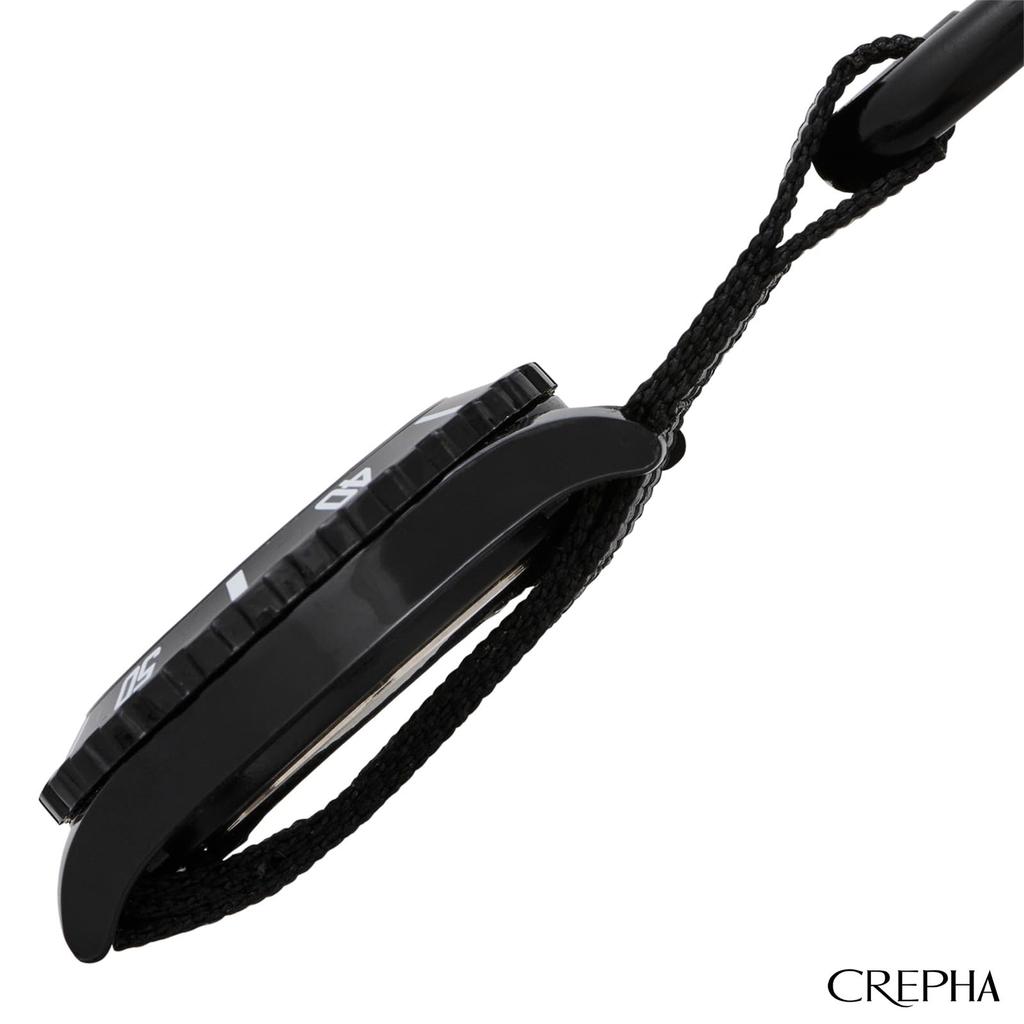 CREPHA Карманный карабин Нейлон Черный Часы, Часы, Аналоговые, Водонепроницаемые, Ремешок, CB-A391-BKB