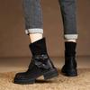 Осенние полые ботинки Maillard до середины икры, ковбойские сапоги в западном стиле, ретро женские сапоги