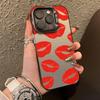 Для Realme C65 C67 4G 5G C61 C63 C55 C51 C53 C11 C12 C15 C17 C21Y C25Y C25S C30S V50S P1 Pro Чехол Ударопрочный IMD Чехол Красные Губы