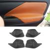Для Mitsubishi Outlander 2014 2015 2016 2017 2018 4 шт. салон автомобиля из микрофибры кожаная дверная ручка панель подлокотник крышка