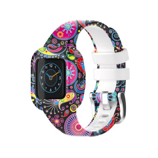 Ремешок для часов с рисунком и принтом, мягкий силиконовый ремешок для браслета на запястье, браслет для Garmin Fit JR3/Vivofit Jr.3