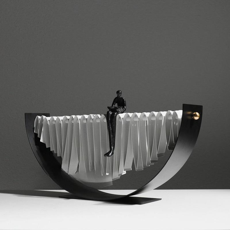 Simple Light Luxury Ornaments, Model Room, Entrance Cabinet, Living Room, Wine Cabinet, TV Cabinet, Creative Decorations