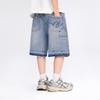 ZuoXi Boys' Colorblock Washed Denim Shorts