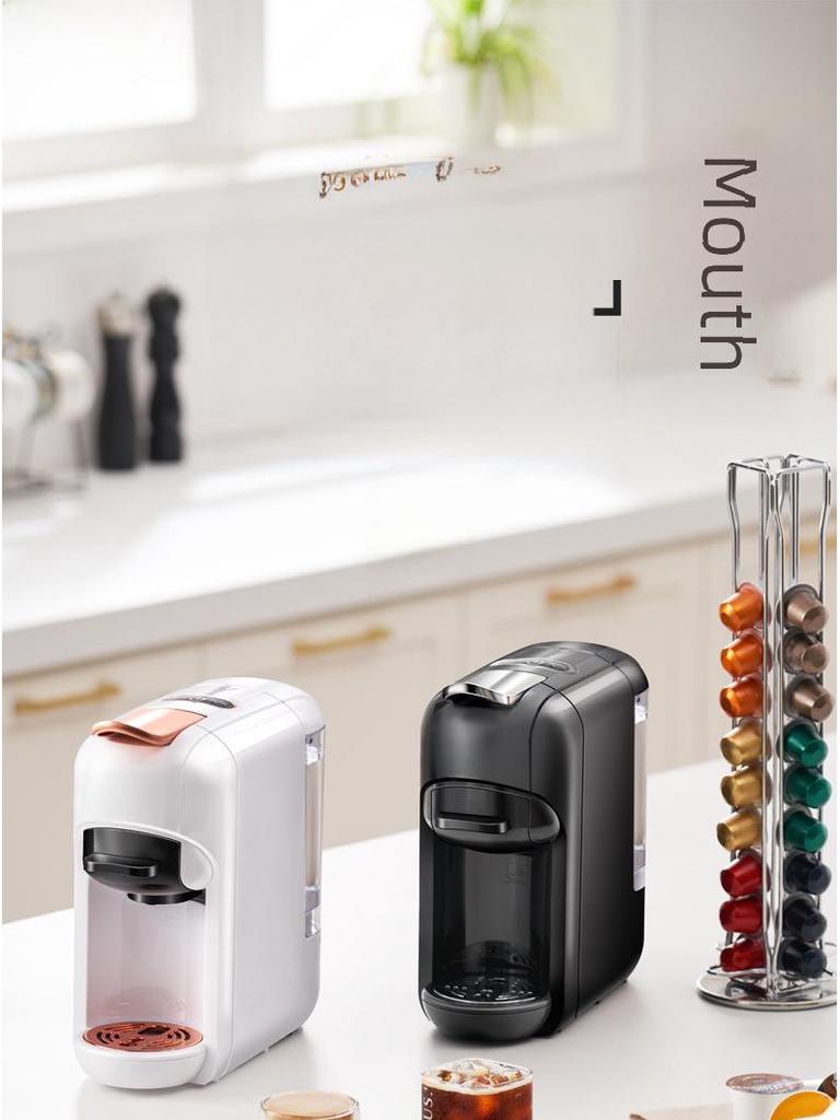 5-in-1 Fully Automatic Capsule Coffee Machine with 7 Hot/Cold Levels for Espresso and American Coffee