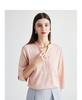 19mm stretch jacquard] Spring and summer new V-neck age reducing versatile heavyweight mulberry silk shirt for women
