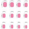 Valentine Fake Nail Square Press On Nail Acrylic Nail Full Cover False Nail Stick On Nail Gloss Artificial Nail 12 Sizes