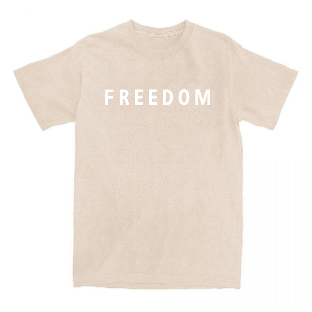 Freedom Charlie Kirk T-shirt Cotton Loose Casual Female/Male Tshirts Unisex Streetwear America American Fashion Women T Shirts