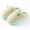 Cotton Slippers for Women, Autumn and Winter Couple's Thick-soled Indoor Household Warm Anti-slip Fluffy Cotton Shoes for Men