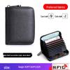 2022 Высококачественный держатель для ID-карты из натуральной кожи, защита от размагничивания, большая вместимость для мужчин и женщин