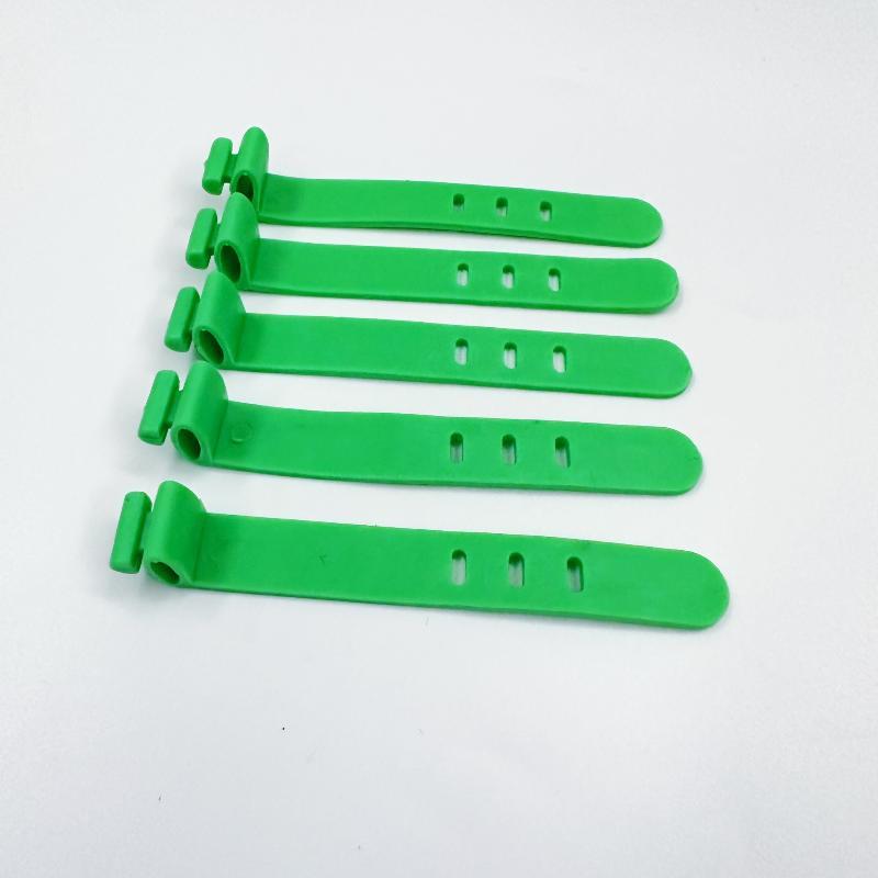10 Pcs Reusable TPR Cable Fastening Straps Adjustable Multicolor Cord Organizers for Home Office Travel Use