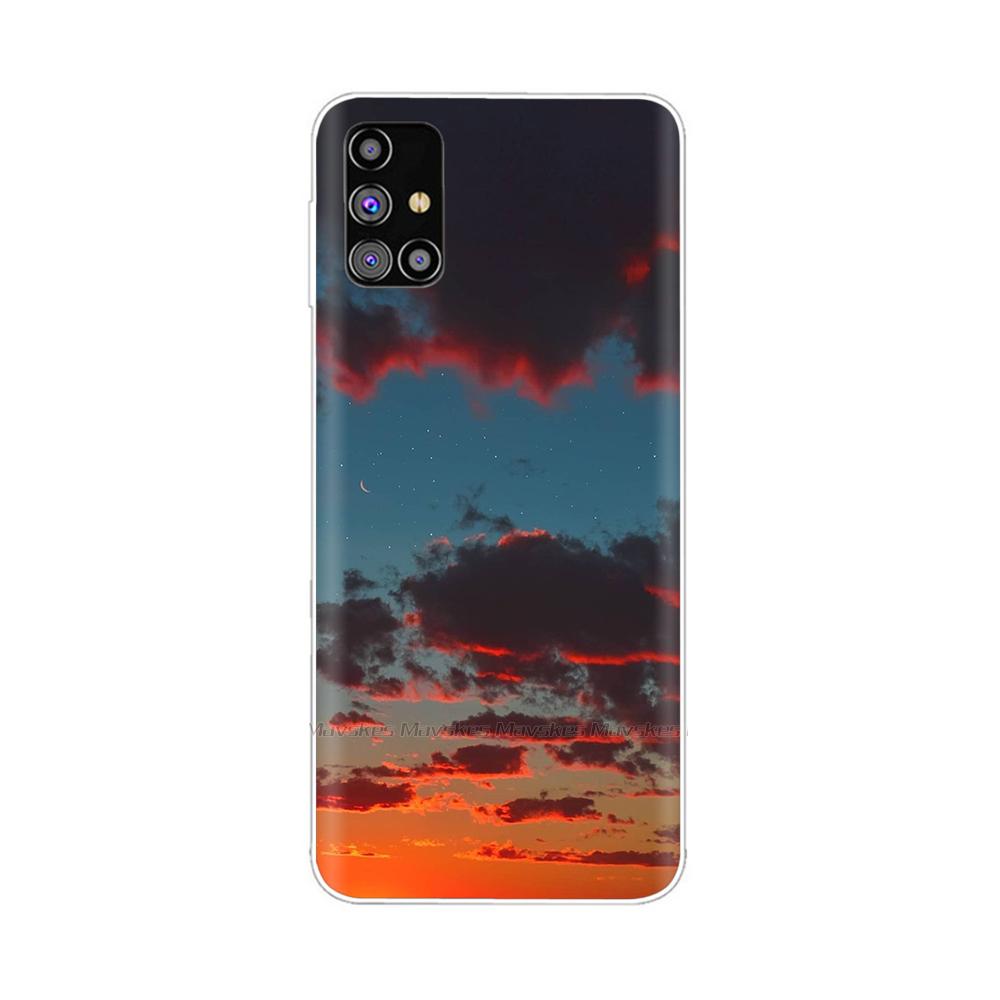 Shockproof Cover For Samsung Galaxy M51 Case SM-M515F Animals Painted Cover Soft Clear Silicone Phone Case For Samsung M51 M 51