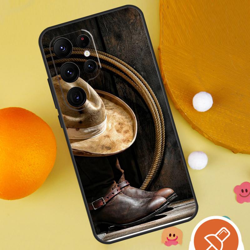 Чехол для телефона Родео Ковбой Лассо Лошади для Samsung Galaxy S25 Ultra S24 S23 S22 Ultra S9 S10 S20 Plus S21 FE Funda Cover