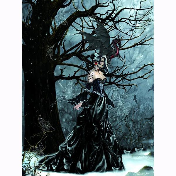 5D DIY Diamond Gothic Fantasy Art Butterfly Fairy Embroidery Diamond Painting Portrait Collection Abstract Diamond Painting