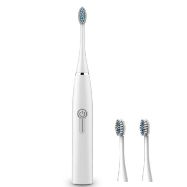 Электрическая, водонепроницаемая зубная щетка Sonic Whitening IPX7 :ультразвуковой автоматический таймер, аккумулятор