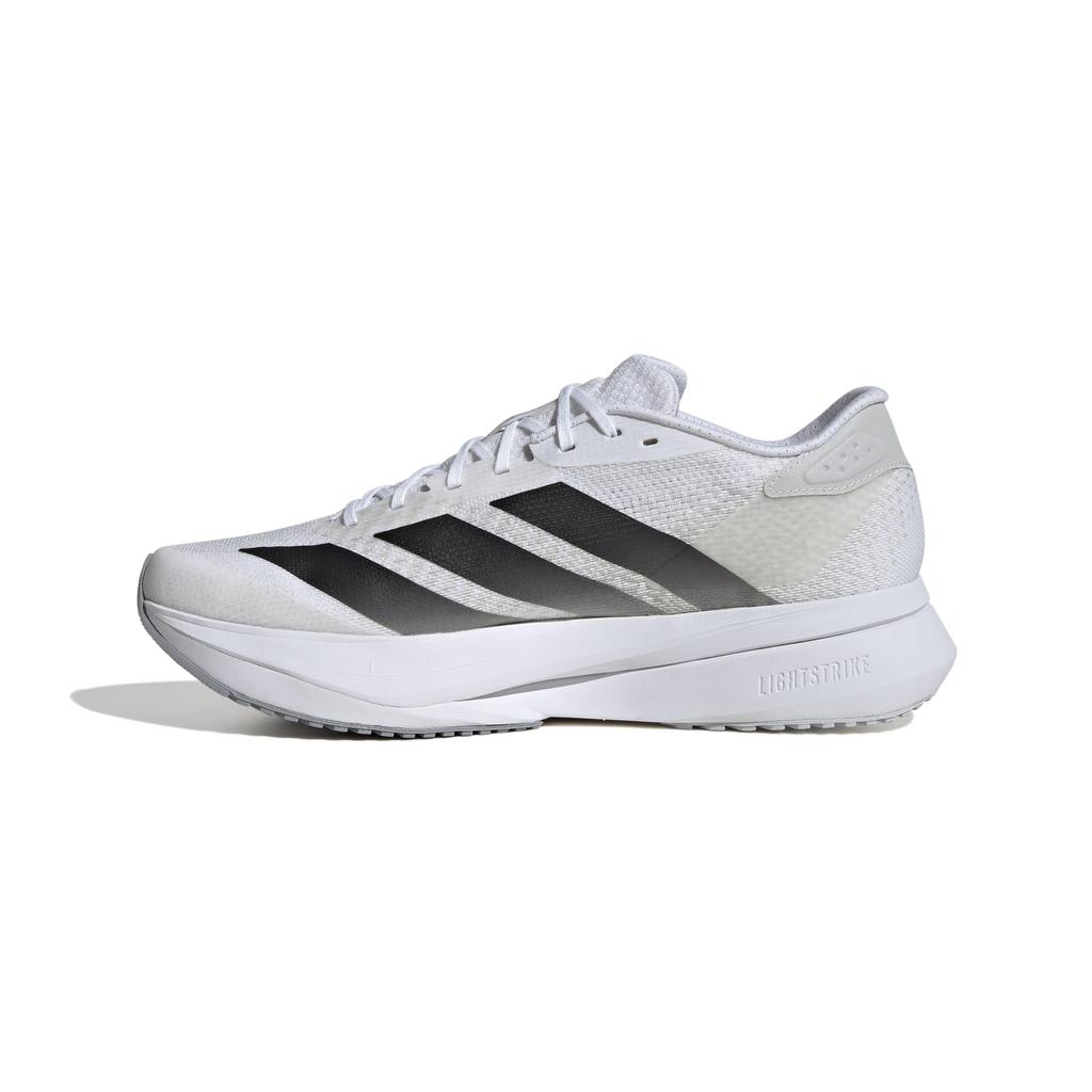Adidas adizero SL2 running shoes, unisex adult, NMQ07, footwear white/core black/dash gray (JQ0351), size 28.0 cm
