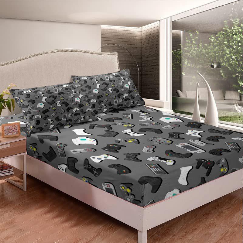 Матрас с футбольным рисунком Комплект постельного белья из трех предметов для цифровой печати Взрослые Дети