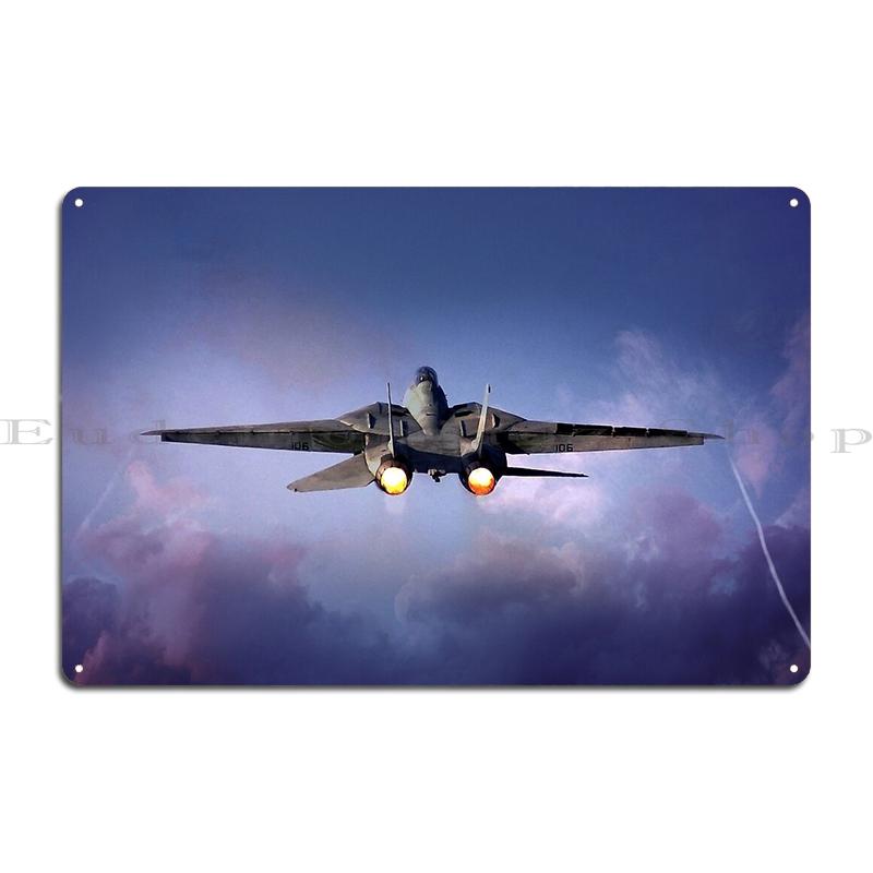 Grumman F Tomcat Black Lions Danger Zone Metal Plaque Poster Decoration Cinema Wall Decor Design Cinema Tin Sign Poster