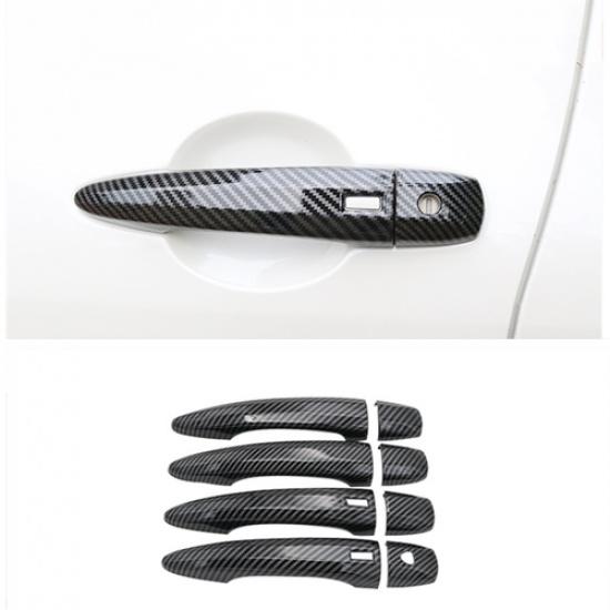 For Nissan Rogue - Carbon Fiber Car Exterior Side Door Handle Cover trim