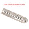 Knitting Sock Ruler Needle Ruler Multifunctional Knitting Needle Gauge Socks Sock Blockers Sock Knitting Tool