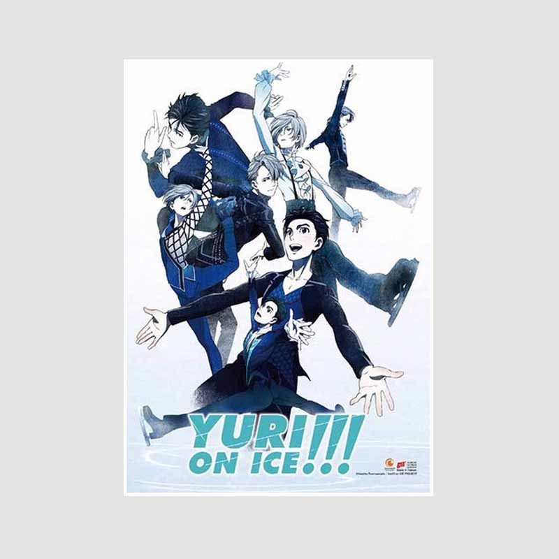 Vintage Sports Anime Yuri On Ice Posters and Prints White Paper Poster Wall Art Painting Home Decor Room Bar Decoration Pictures Interior Mural