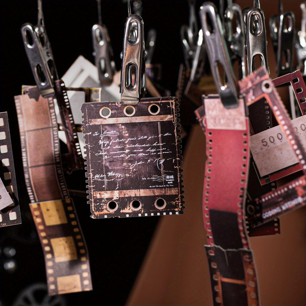 1 шт. материалы для блокнота 25 штук 4 вида серии пленки, стикеры «Прекрасный день», ретро-фильм, твердая карточка, наклейки-материалы для блокнота