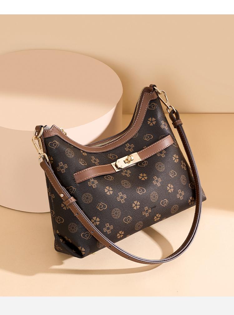 Red Dragonfly 2026 New Women's Bag Fashionable and Premium Crossbody Bag Versatile Printed Retro Shoulder Bag