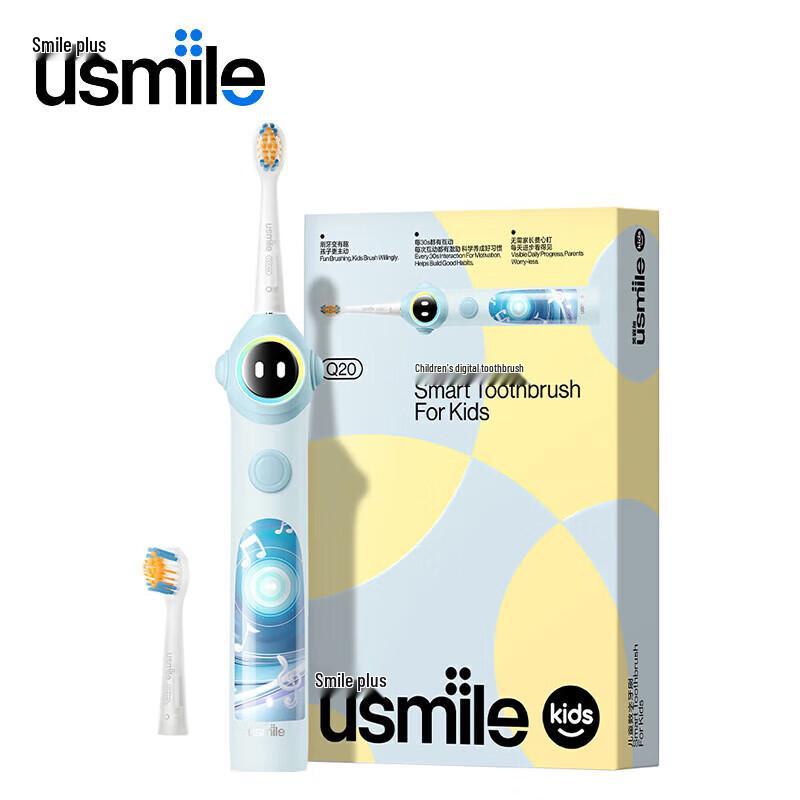 usmile Q20 Детская цифровая электрическая зубная щетка вилка CN (адаптер в комплекте)
